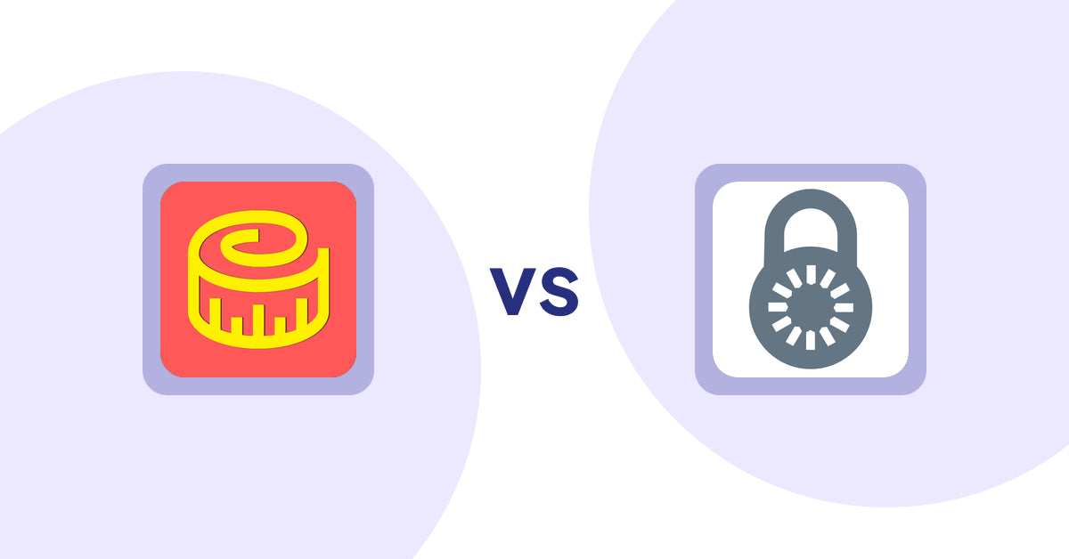 Shopify Product Display Apps: Snake Size Chart & Size Guide vs Reveal Lock Manager