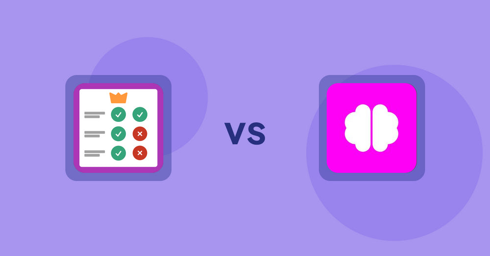 Shopify Product Display Apps: Pretty Comparison Tables vs. Brainy: AI SEO & Content Boost