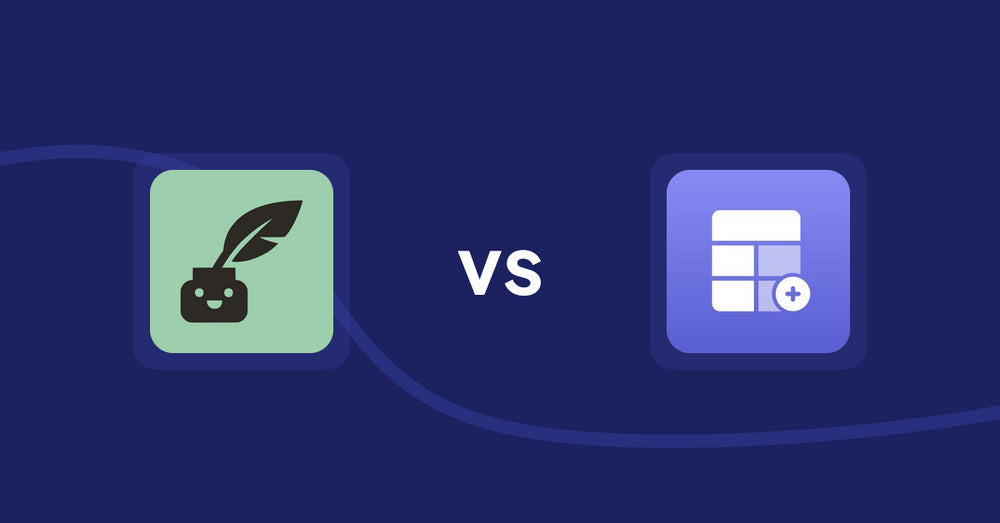 Shopify Product Display Apps: Copybuddy vs Eazy Specification Tags Table