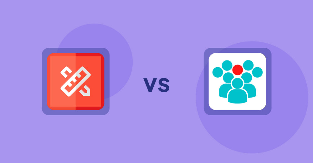 Shopify Product Display Apps: RT: Size Chart, Size Guide vs Today's Project Urgency Stock