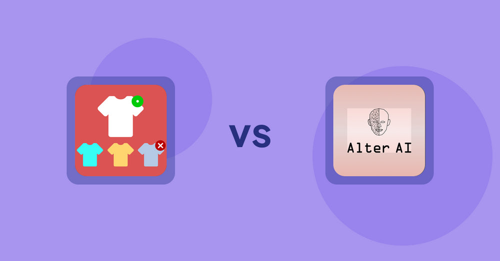 Shopify Product Display Apps: ST: Product & Collection Sort vs Alter AI Virtual Try‑on
