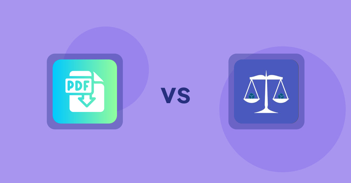 Shopify Product Display Apps: Hukify ‑ PDF Catalog Printer vs Equate ‑ Product Compare
