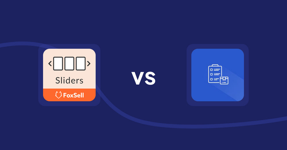 Shopify Product Display Apps: FoxSell Slider & Carousel vs Addify ‑ Products Table List