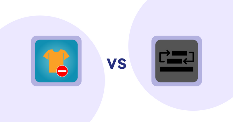 Shopify Product Display Apps: Products Unavailable vs Sortyfi Collection Merchandise