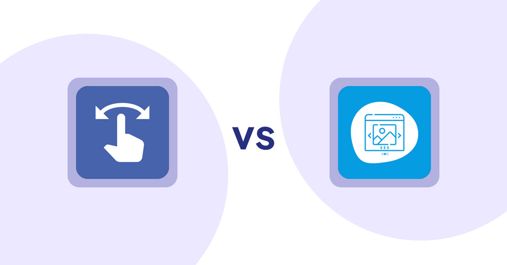 Shopify Product Display Apps: HypeSwipe: Swipes to Sales vs Quick Product Navigator Slide