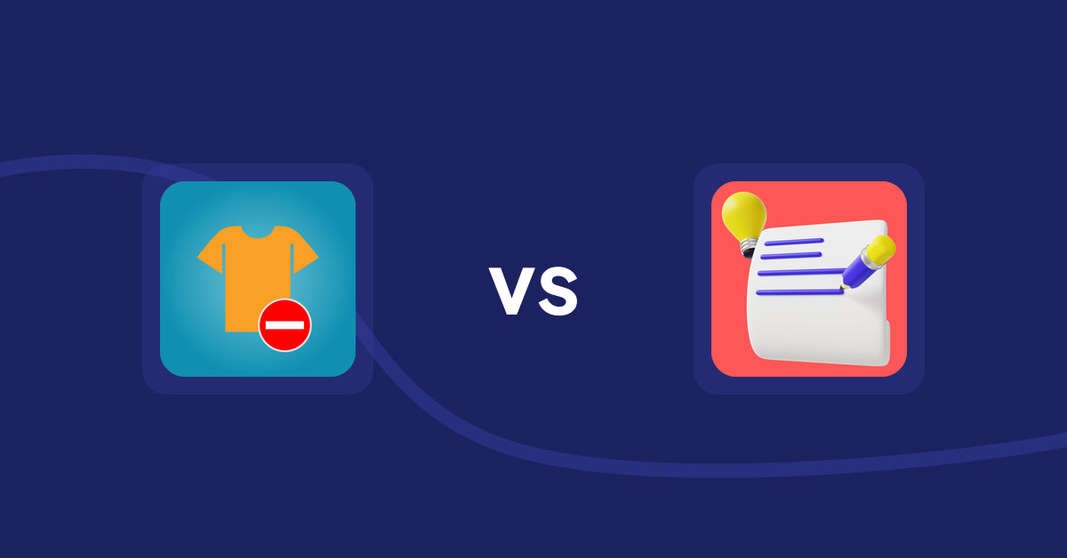 Shopify Product Display Apps: Products Unavailable vs Wordo ‑ ChatGPT AI Description