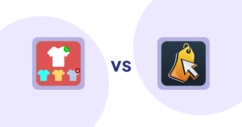 Shopify Product Display Apps: ST: Product & Collection Sort vs Iconic: Product Features