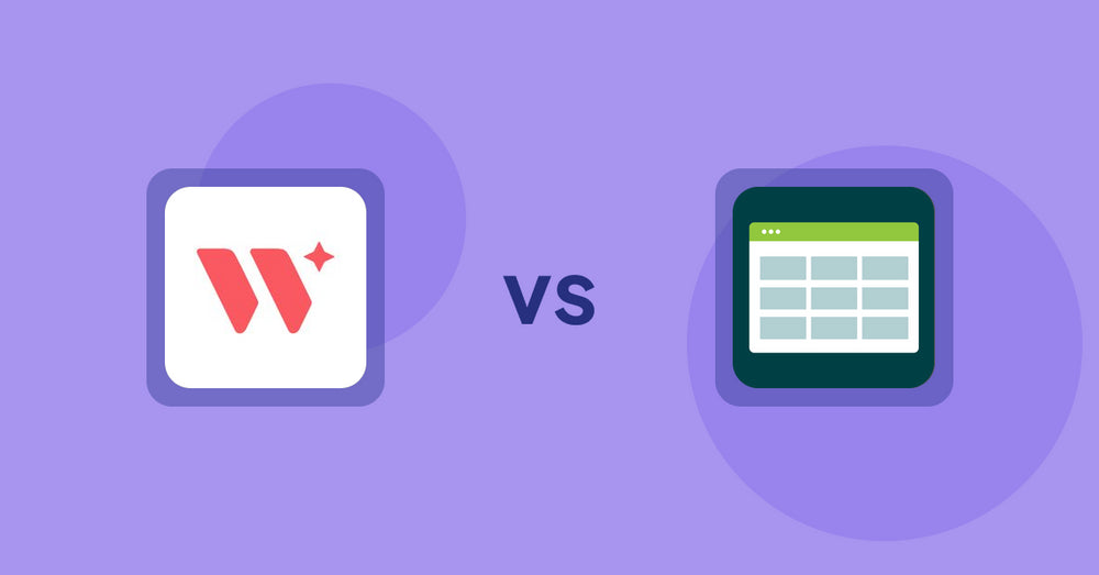 Shopify Product Display Apps: Wizart Visualizer vs Product Table