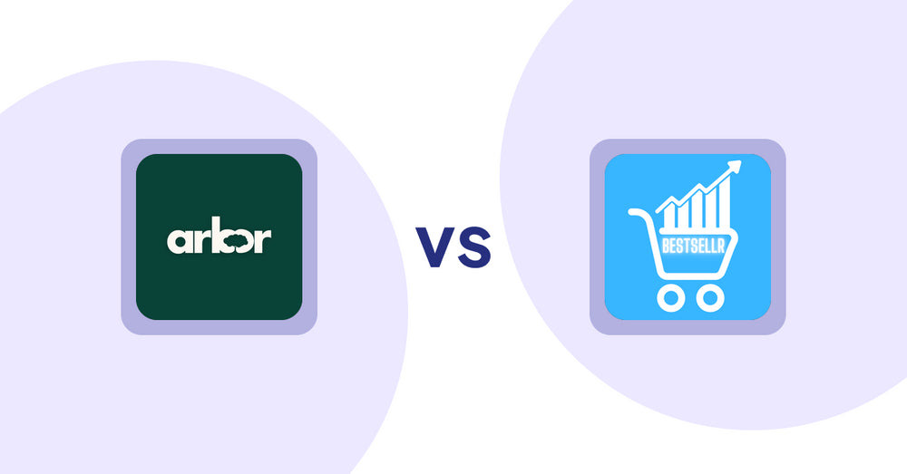 Shopify Product Display Apps: Arbor ― Carbon Transparency vs Bestsellr