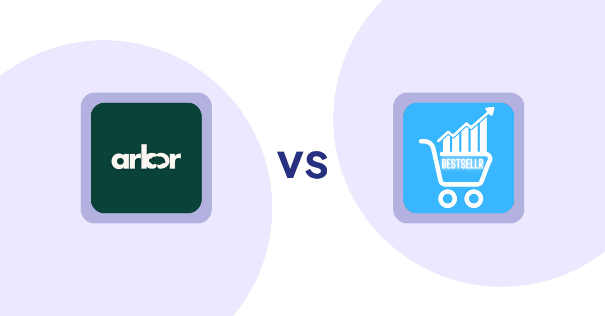 Shopify Product Display Apps: Arbor ― Carbon Transparency vs Bestsellr