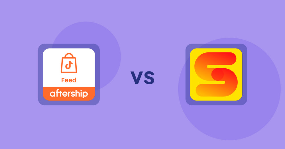 Shopify Product Display Apps: AfterShip Feed for TikTok Shop vs ST: Inventory & Sold Count pro