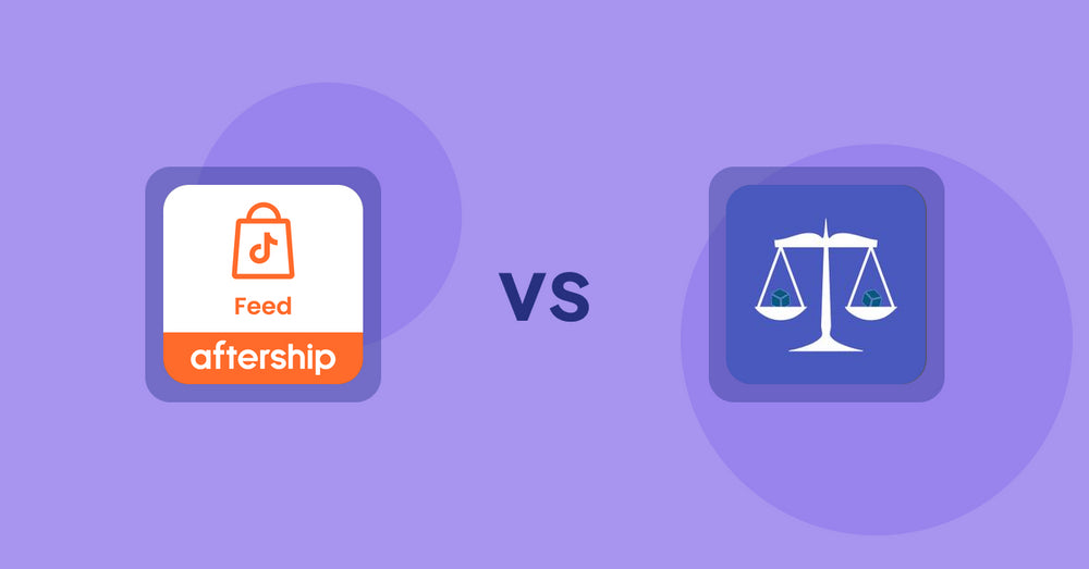 Shopify Product Display Apps: AfterShip Feed for TikTok Shop vs Equate ‑ Product Compare