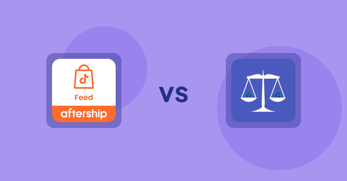 Shopify Product Display Apps: AfterShip Feed for TikTok Shop vs Equate ‑ Product Compare