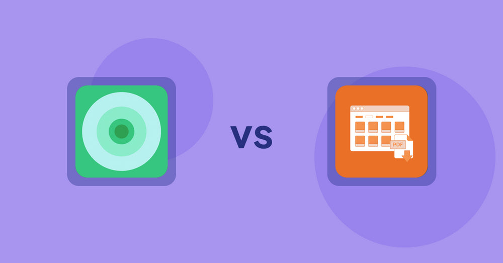 Shopify Product Display Apps: Hey!Scarcity Low Stock Counter vs Meetanshi PDF Product Catalog