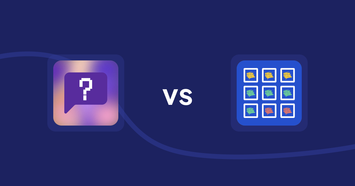 Shopify Product Display Apps: FAQbucket ‑ Help Center & FAQ vs Pixc: Visual Merchandising