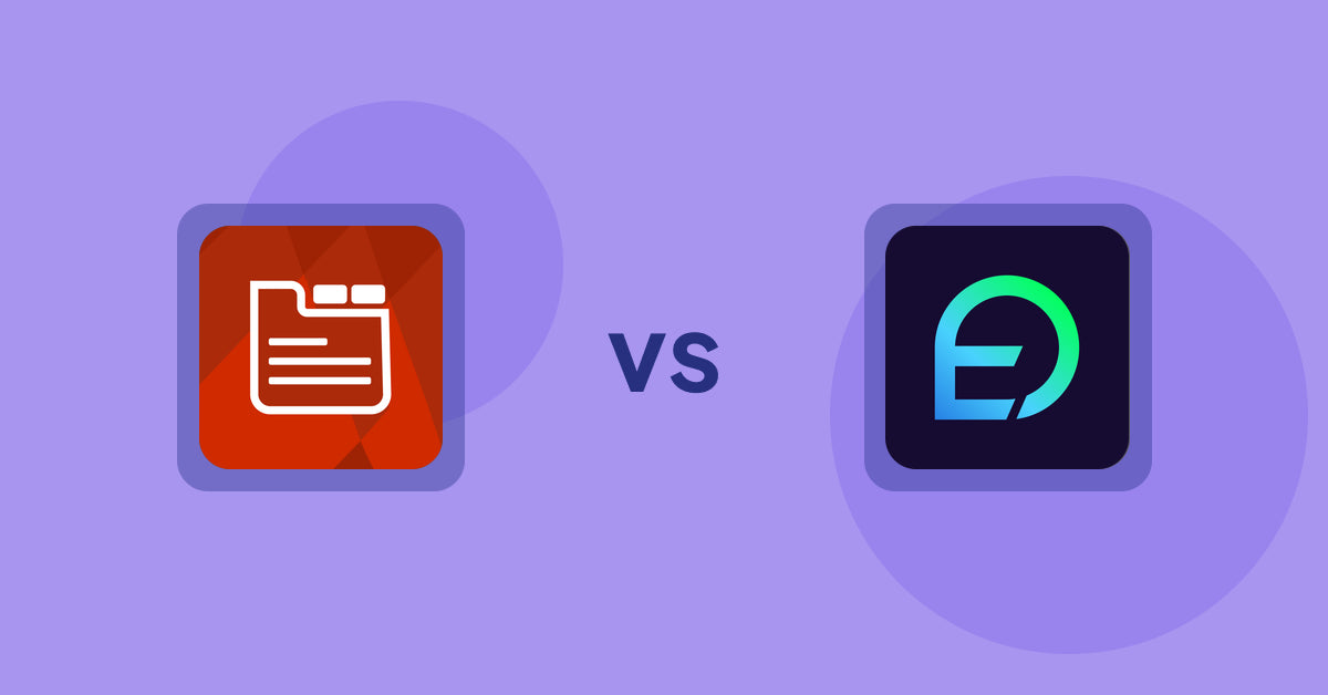 Shopify Product Display Apps: Tabs: SEO Product Tabs with AI vs EasyDisplay: Product Showcase