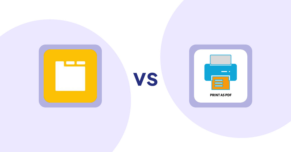 Shopify Product Display Apps: Ymq Product Tabs vs LitPDP ‑ Print as PDF