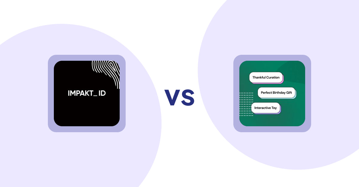 Shopify Product display Apps: IMPAKT ID: fashion CO2 tracker vs FeatureFrame ‑ Pretty Product