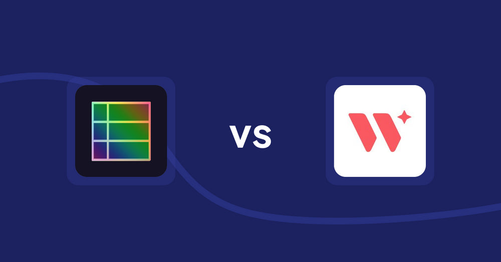 Shopify Product Display Apps: TableFlow Specification Table vs Wizart Visualizer