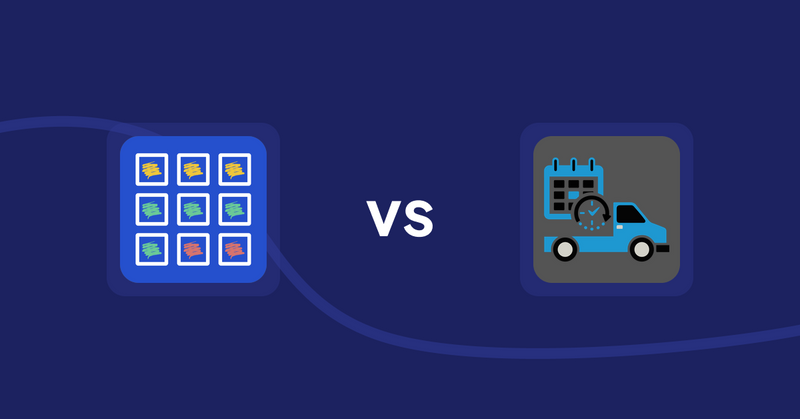 Shopify Product Display Apps: Pixc: Visual Merchandising vs. H3 Estimated Delivery