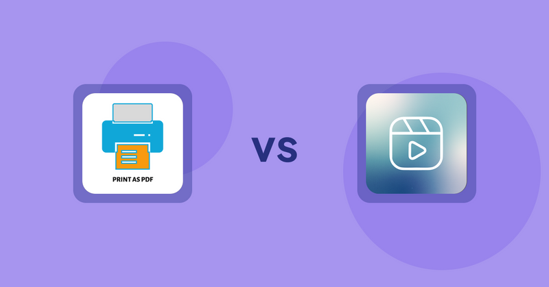 Shopify Product Display Apps: LitPDP ‑ Print as PDF vs. Reelify ‑ Shoppable Reel Video