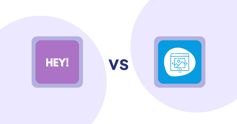 Shopify Product Display Apps: Hey! Product Page Banner & Text vs Quick Product Navigator Slide