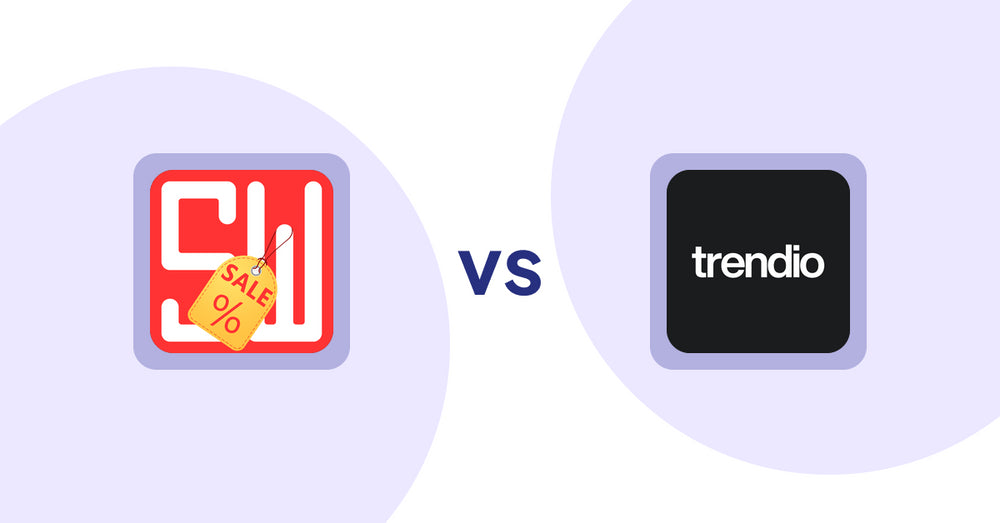 Shopify Product Display Apps: Super Watermarks ‑ Badges vs Trendio