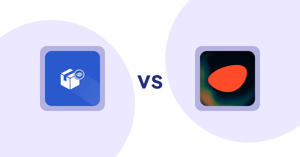 Shopify Product Display Apps: Addify ‑ Hide Products vs. Pietra: AI Product Designer