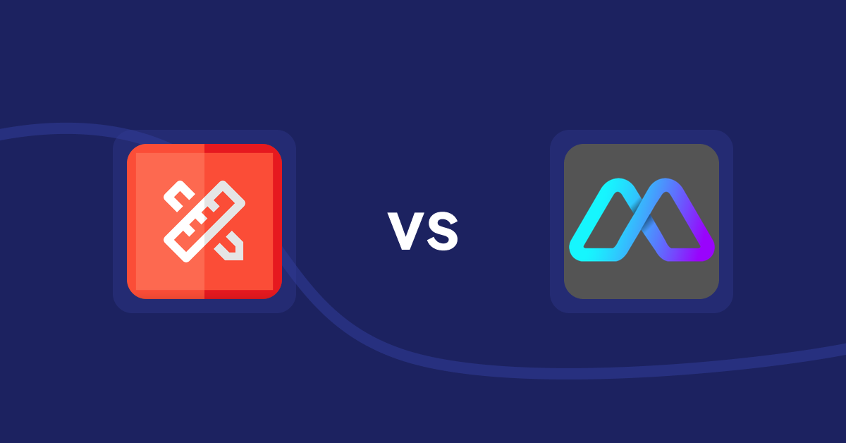 Shopify Product Display Apps: RT: Size Chart, Size Guide vs. Metadrob: Create Virtual Store