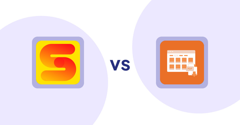 Shopify Product Display Apps: ST: Inventory & Sold Count pro vs Meetanshi PDF Product Catalog