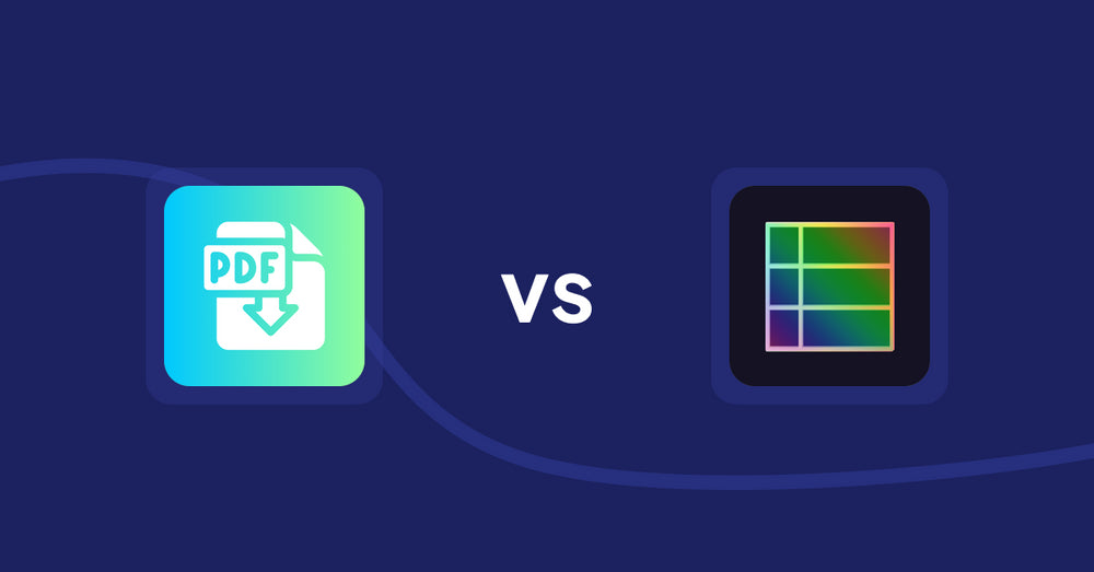 Shopify Product Display Apps: Hukify ‑ PDF Catalog Printer vs TableFlow Specification Table