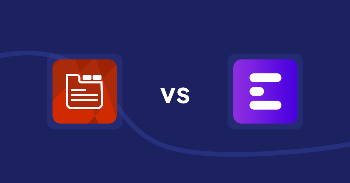 Shopify Product Display Apps: Tabs: SEO Product Tabs with AI vs ANG Extra Menu