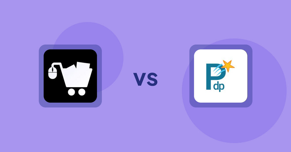 Shopify Product Display Apps: LM Add To Cart Sticky vs PDP Star