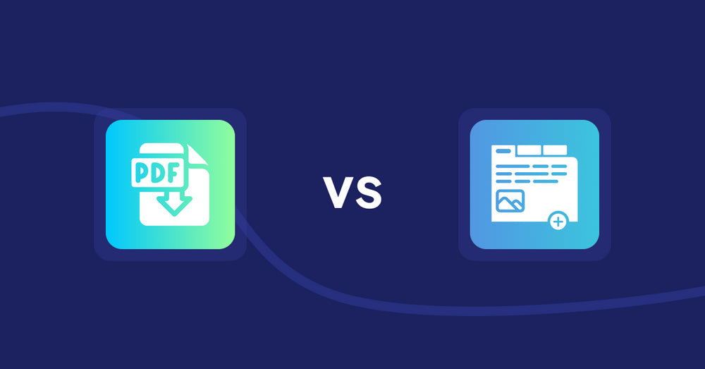 Shopify Product Display Apps: Hukify ‑ PDF Catalog Printer vs Advanced Product Tabs