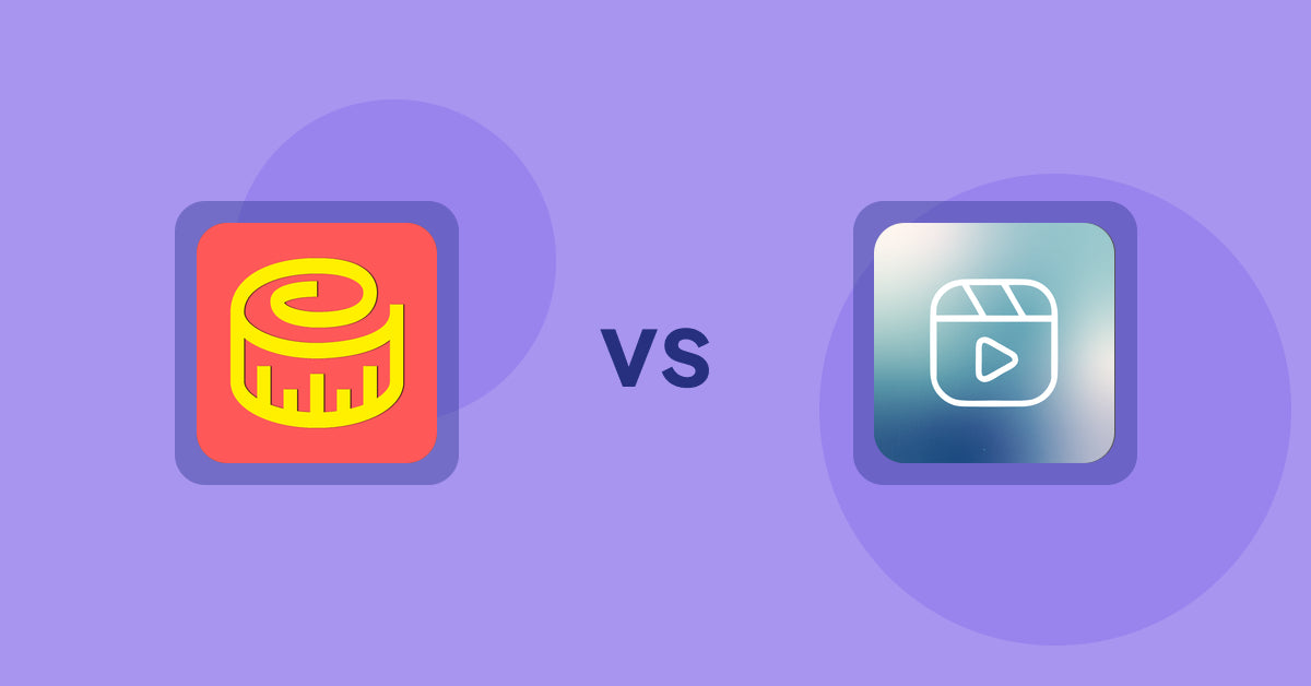 Shopify Product Display Apps: Snake Size Chart & Size Guide vs. Reelify ‑ Shoppable Reel Video