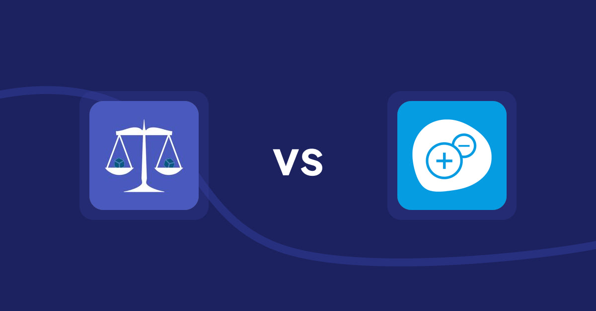 Shopify Product Display Apps: Equate ‑ Product Compare vs Extendons Quantity Selector
