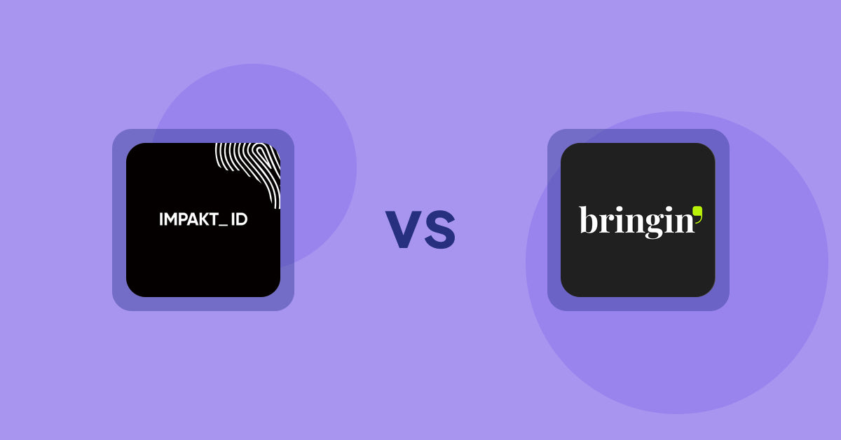 Shopify Product Display Apps: IMPAKT ID: fashion CO2 tracker vs Bringin