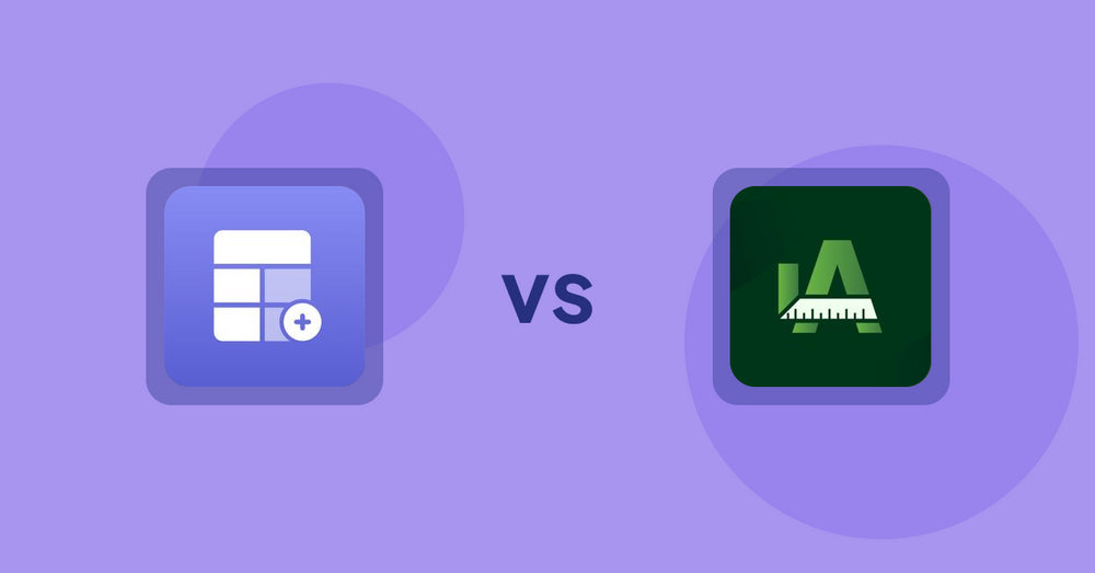 Shopify Product Display Apps: Eazy Specification Tags Table vs Easy Size Chart by Akeans