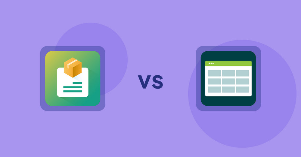 Shopify Product Display Apps: Product Descriptions by AMP vs Product Table