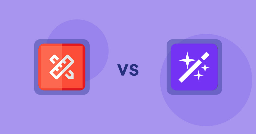 Shopify Product Display Apps: RT: Size Chart, Size Guide vs Magi ‑ AI Write Description