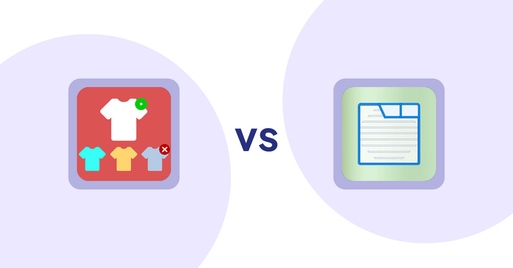 Shopify Product Display Apps: ST: Product & Collection Sort vs Ecom Product Descriptions