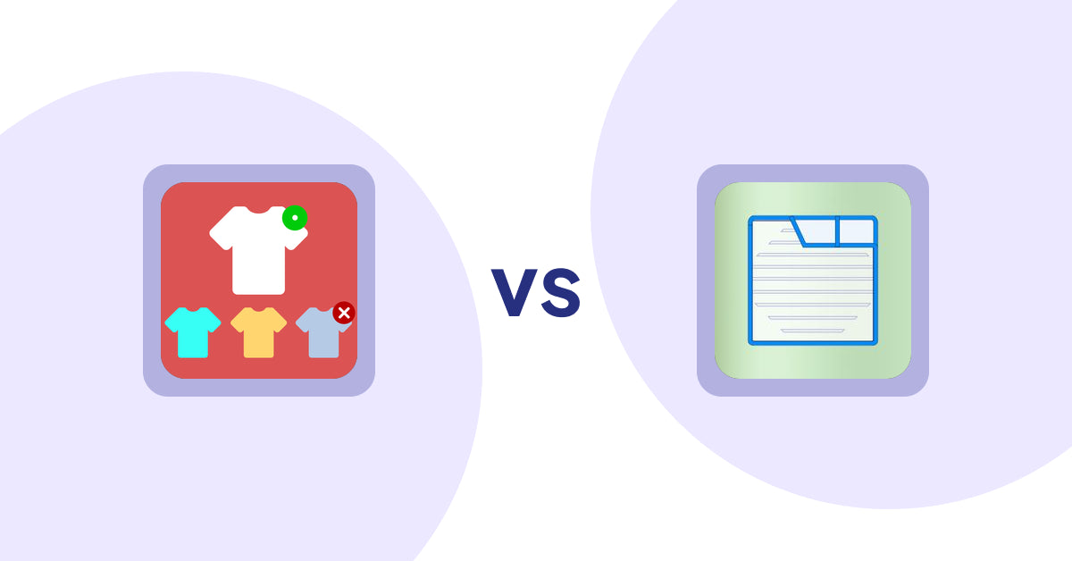 Shopify Product Display Apps: ST: Product & Collection Sort vs Ecom Product Descriptions