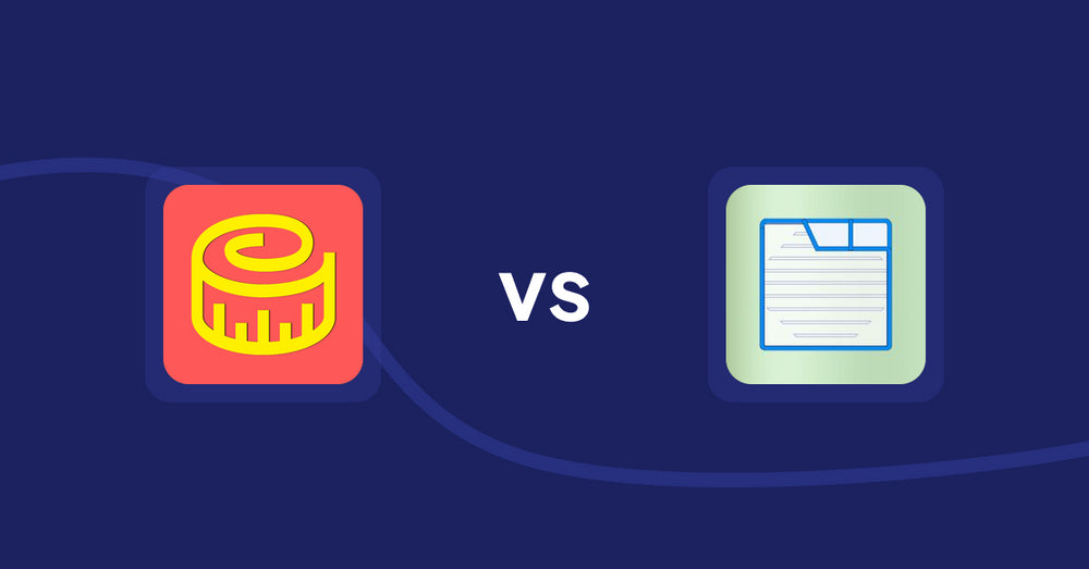 Shopify Product Display Apps: Snake Size Chart & Size Guide vs Ecom Product Descriptions