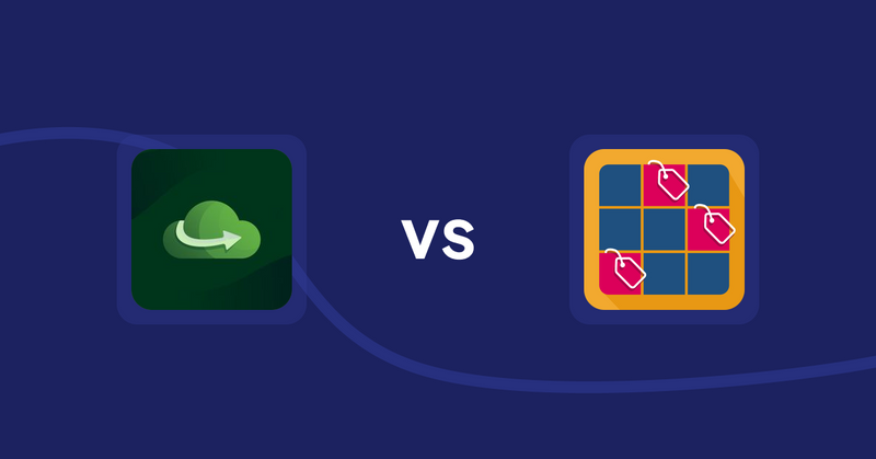 Shopify Metafield Apps: Akeans Upload Hike vs [Soledis]HighlightsCollections