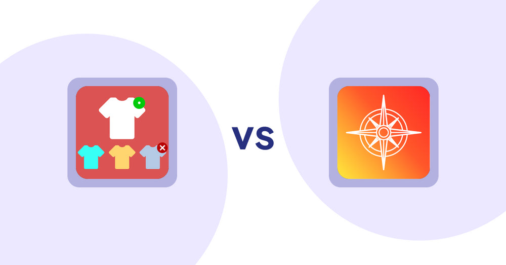 Shopify Product Display Apps: ST: Product & Collection Sort vs. Compass Navigation