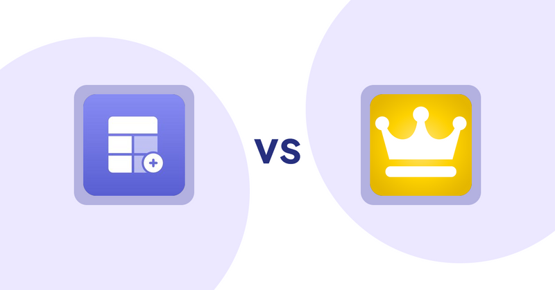 Shopify Product Display Apps: Eazy Specification Tags Table vs. Awesome Ranking