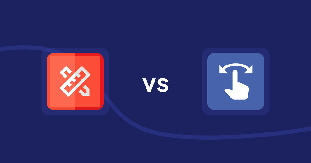 Shopify Product Display Apps: RT: Size Chart, Size Guide vs HypeSwipe: Swipes to Sales