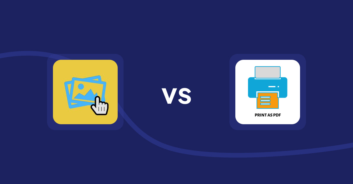 Shopify Product Display Apps: Singleton | Second Image Hover vs LitPDP ‑ Print as PDF