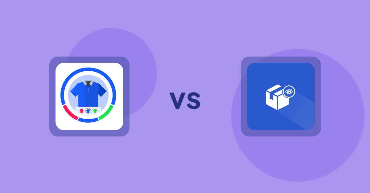 Shopify Product Display Apps: EVS ‑ Easy Variation Swatches vs Addify ‑ Hide Products