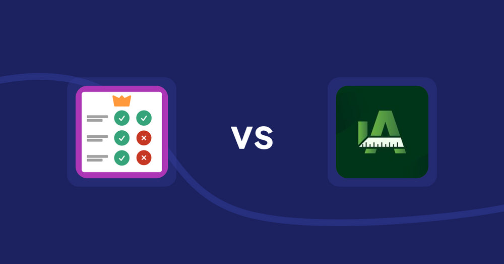 Shopify Product Display Apps: Pretty Comparison Tables vs Easy Size Chart by Akeans